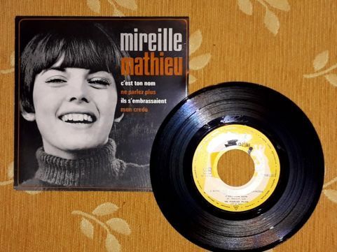 7 vinis musica francesa 45rpm anos 60
