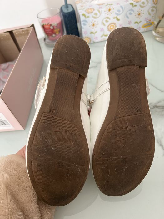 białe balerinki komunijne rozm.36