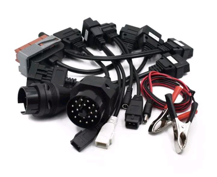 Kit 8 cabos de diagnostico ligeiros bmw mercedes audi honda peugeot et