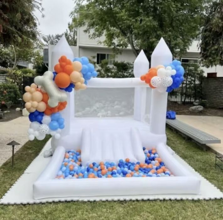 Dmuchany zamek skakaniec zjezdzalnia dmuchana na komunie urodziny