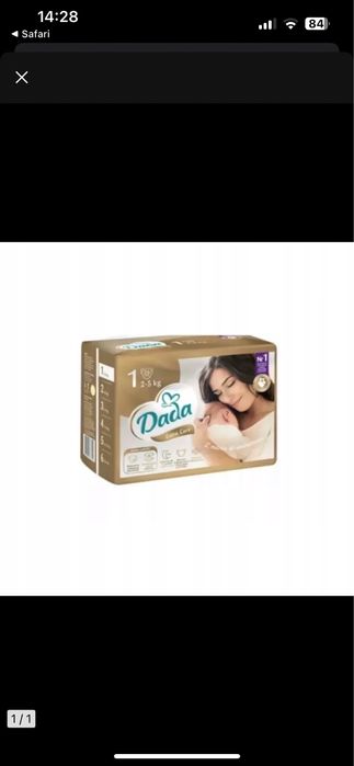 Pampersy dada 1 8 paczek