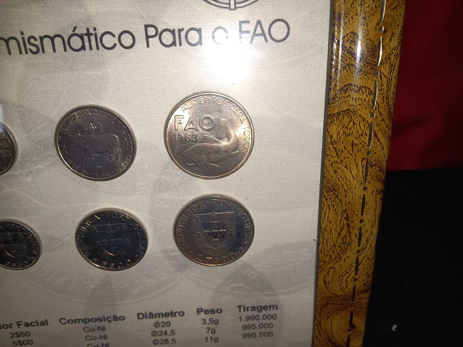 moedas emolduradas 2 series completas