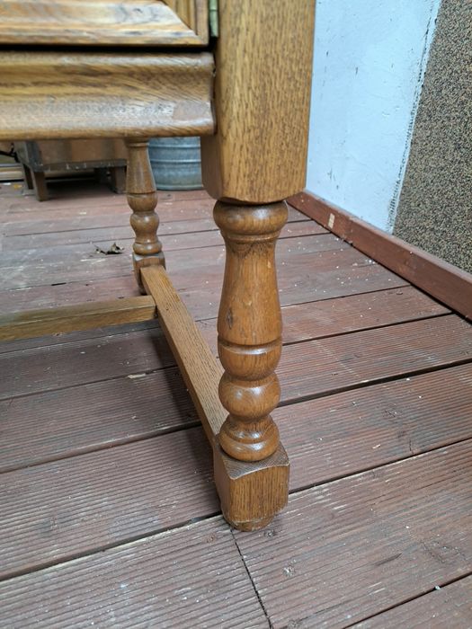 Solidne biurko dębowe gabinet  124/65/78