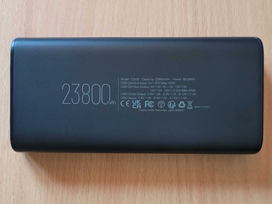 Charmast Power Bank 23800mAh 65W USB C Quick Charge