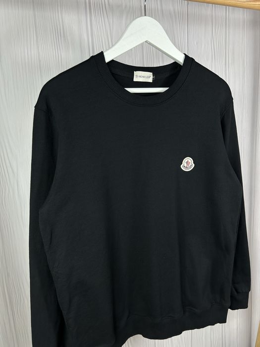Moncler Black світшот кофта з шикарним базовим дизайном