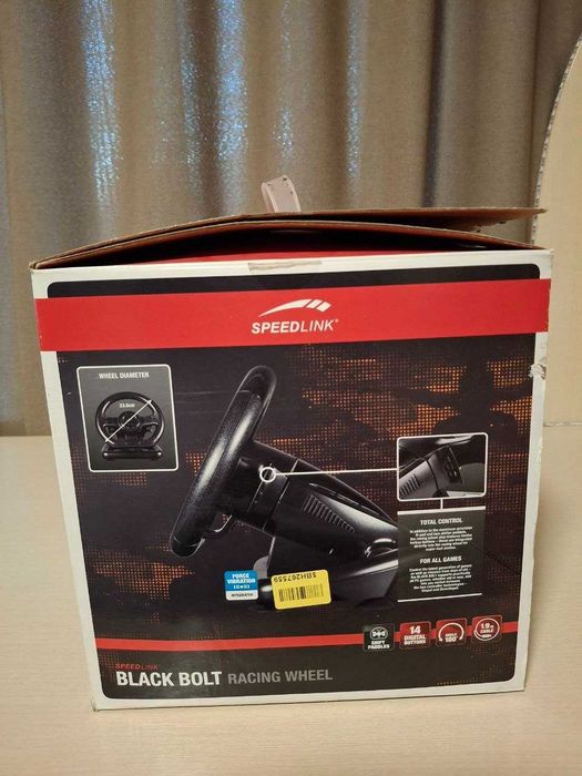 Ігрове кермо Speedlink Black Bolt Racing Wheel для ПК