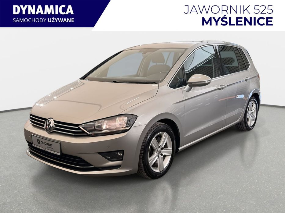 Volkswagen Golf Sportsvan Highline 1.4TSI 125KM DSG 2016 r., salon PL, serwisowany, kpl. opon