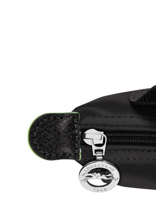 Сумка Longchamp Le Pliage Green Pouch With Handle Black