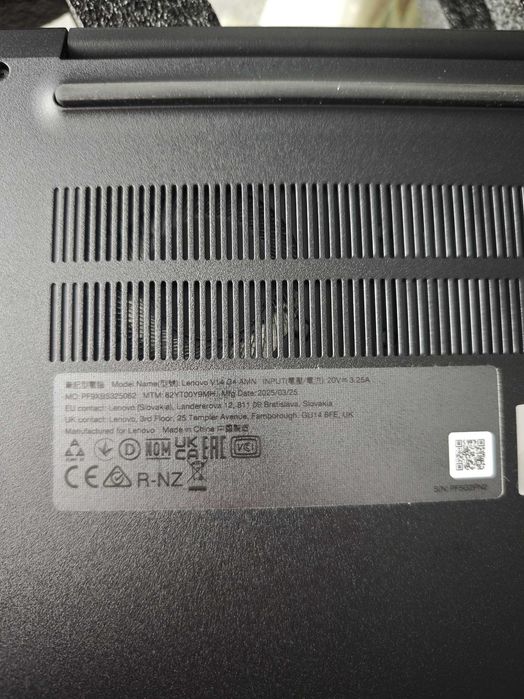 Lenovo V14 G4 Ryzen 5 7520U / 16 GB RAM / 512 GB / W11 / Gwarancja 2l