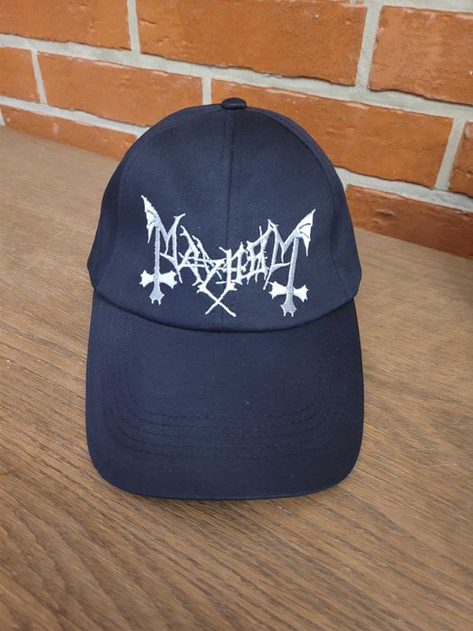 Czarna czapka z daszkiem Mayhem