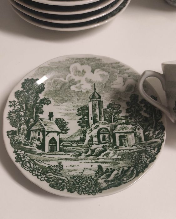 Conjunto de 6 chávenas e pires de café Coimbra S.P.