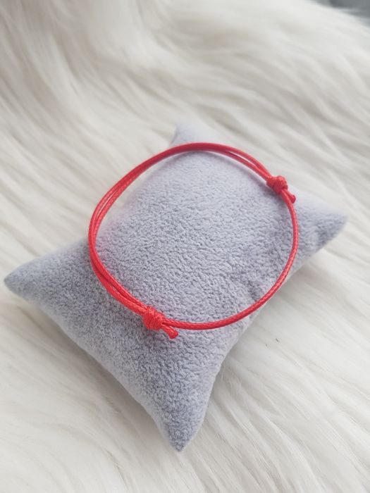 Bransoletki dla par sznurkowe czerwone baza