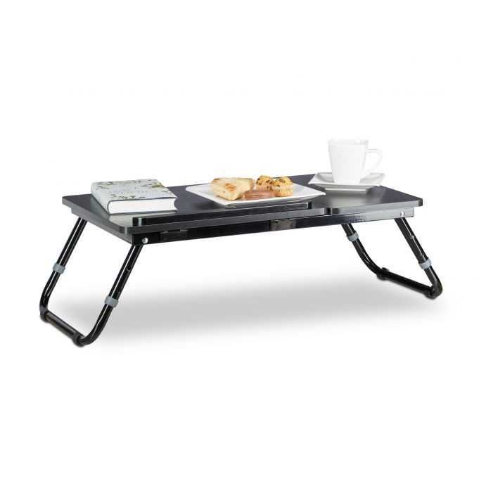 Stolik pod laptopa czarny 60x35cm