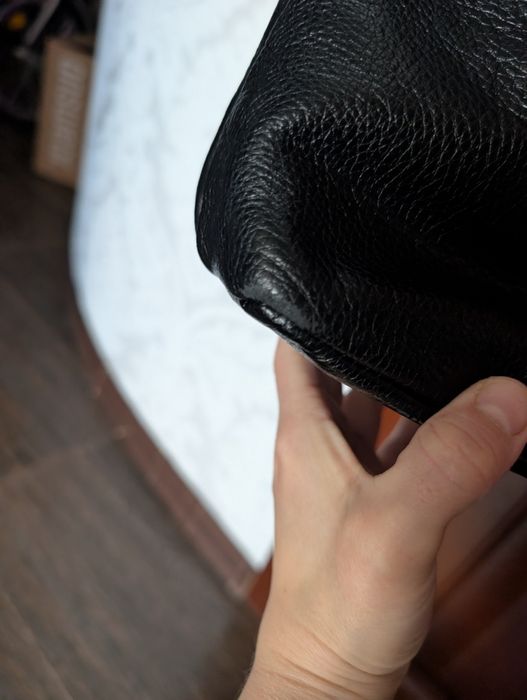 Сумка чорна шкіряна  Bag Tur