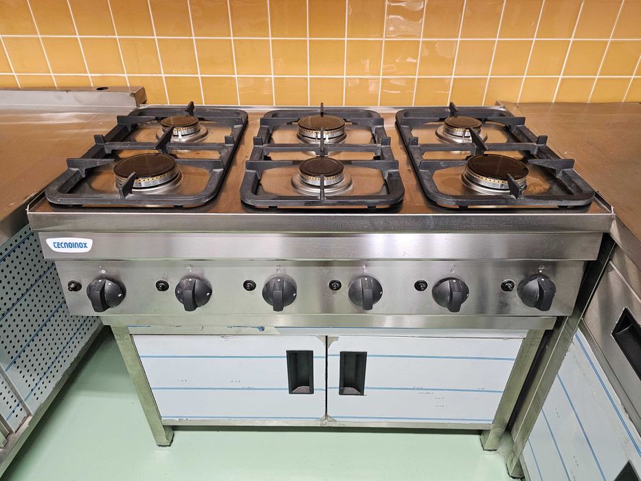 Fogão a Gás Industrial – 6 Queimadores | NOVO, por Estrear