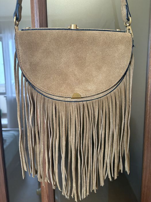 Замшева сцмка mango