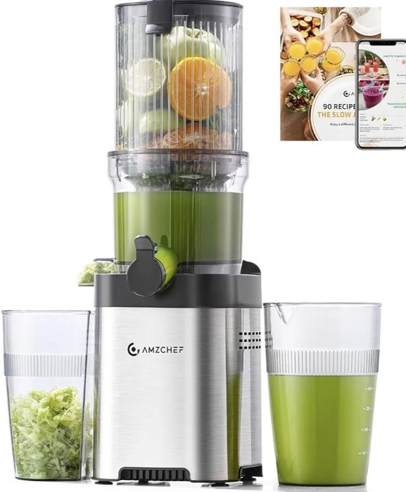 Шнекова соковижималка AMZCHEF ZM1902 (Нова) / Slow Juicer