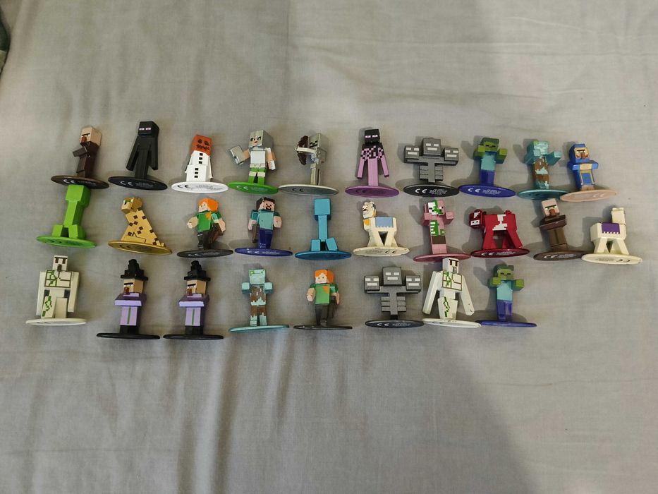 Figurki metalowe Minecraft