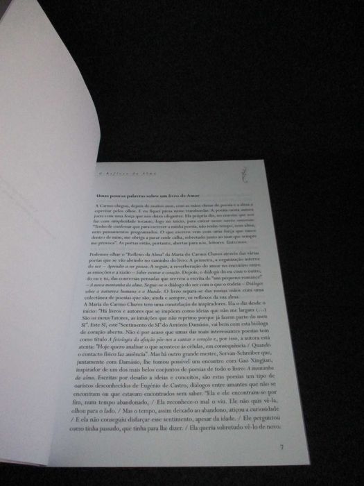 Livro O Reflexo da Alma Maria do Carmo Chaves