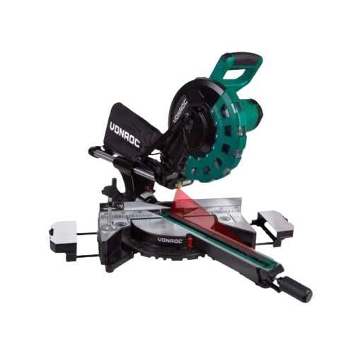 Пила торцювальна з протяжкою VONROC 255 мм, Протяжка 330 мм торцовка