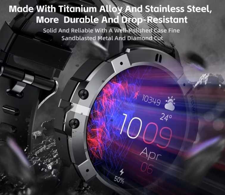 Smartwatch - tytan -PANCERNY
