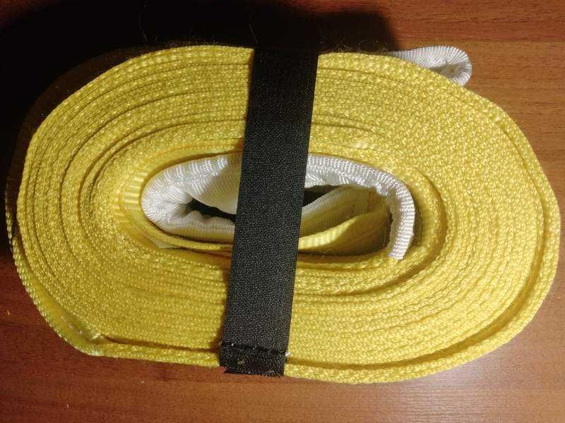 Трос  буксировочный гибкий, фал, ремень 20т для  КАМАЗ,МАЗ,ЗИЛ, КРАЗ