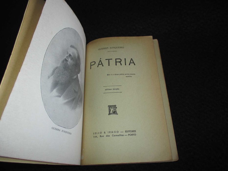 Livro Pátria Guerra Junqueiro Lello 1950