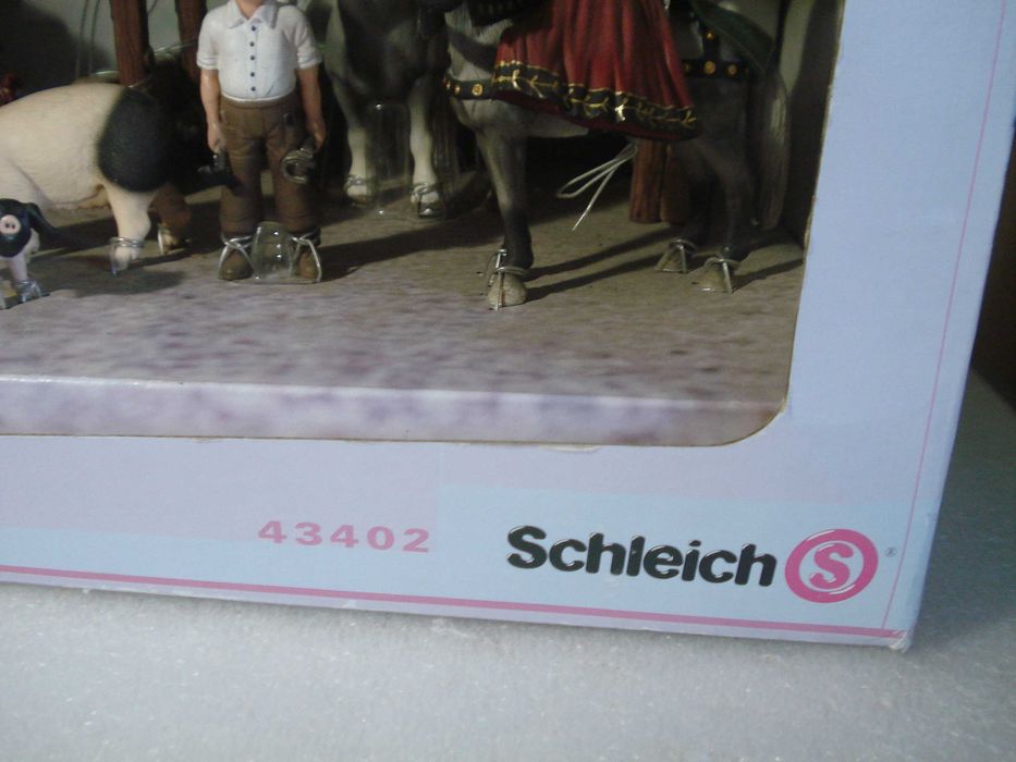 Antigo caixa Schleich animais da quinta