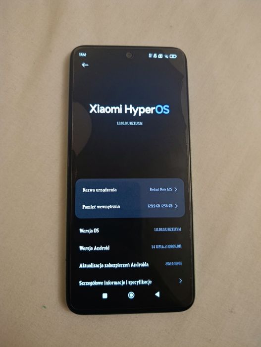 Xiaomi Redmi Note 12s Niebieski zielony 256 GB 8+8 RAM ładowarka case