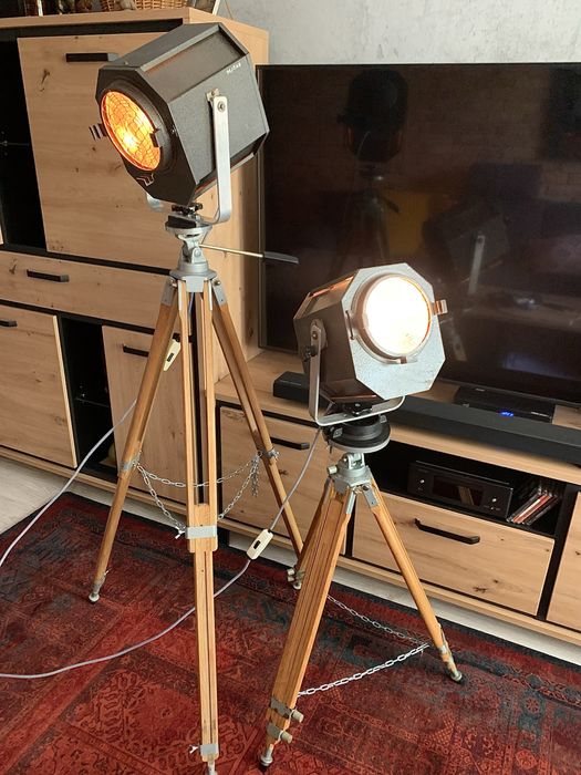 Lampa PRL stojaca podlogowa retro vintage loft