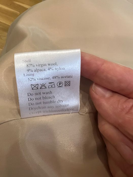 Жіноче  пальто кольору CAMEL з шерсті бренду STELLA POLARE, 46 розмір