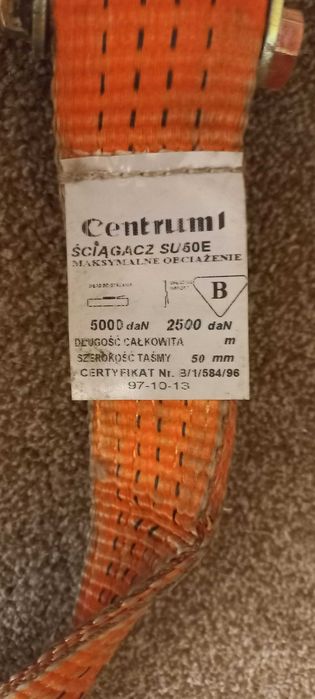 Pas transportowy. Ściągasz SU 50 E + 1 Hak. Centrum
