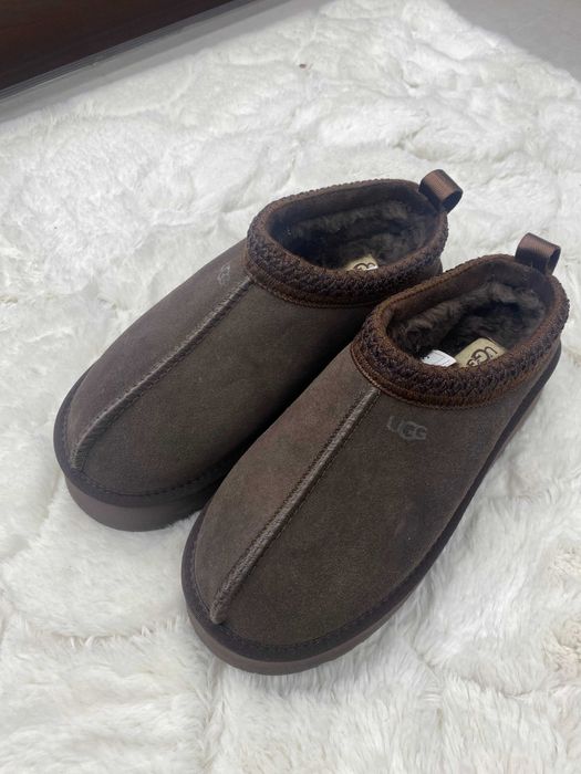 Ugg Tazz II Czekoladowe brązowe Klapki Papcie na platformie 39 nowe
