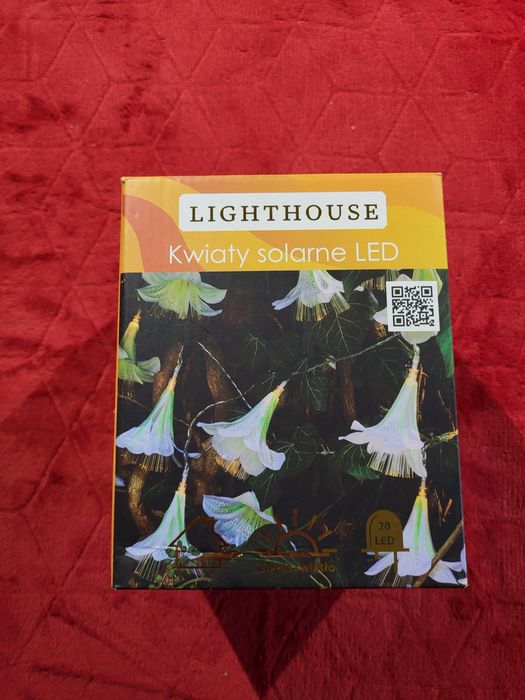 NOWE Lampki solarne LED kwiaty Lighthouse klimatyczne oświetlenie ogrodu