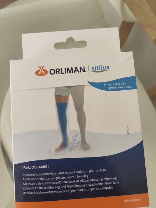 Protetor de gesso para banho - perna completa