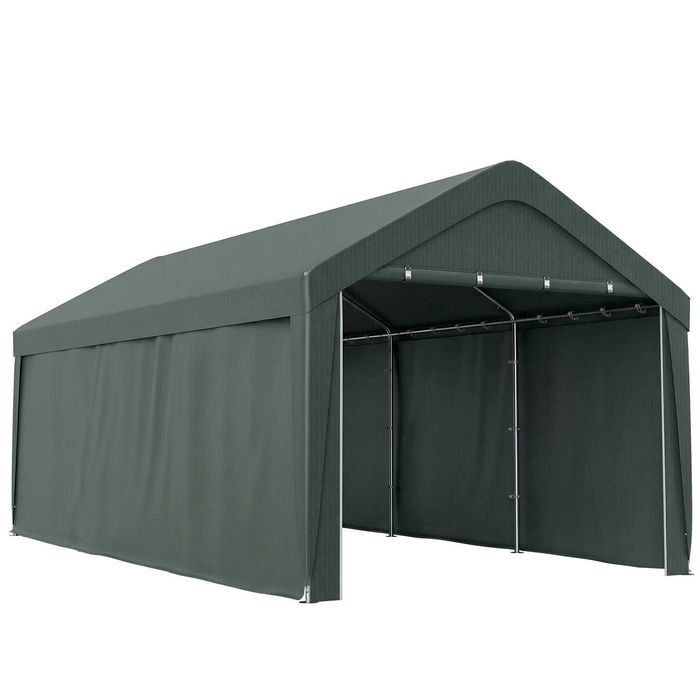 Garagem de exterior 590x300x280 cm portas 255x198 cm