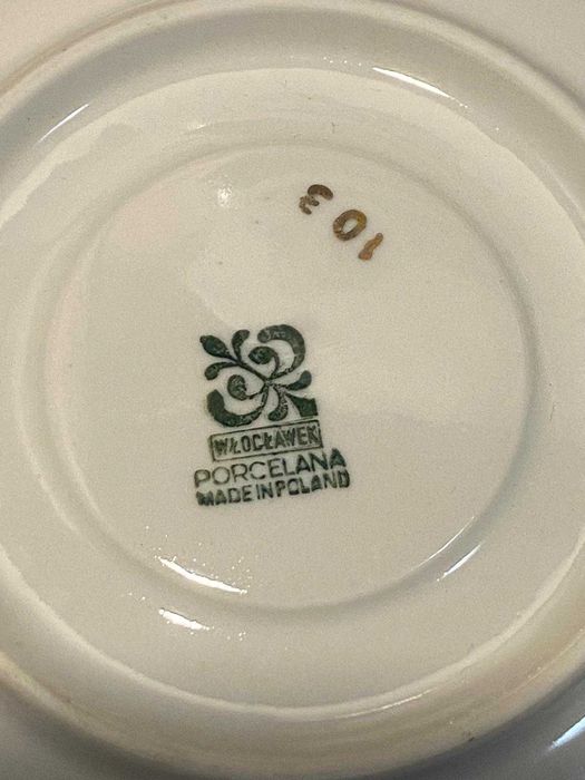 zastawa porcelana Włocławek PRL
