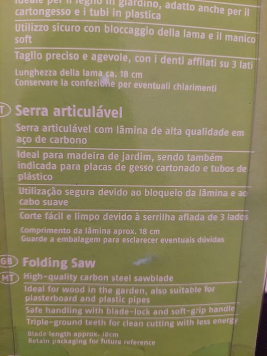 Serrote de poda dobrável