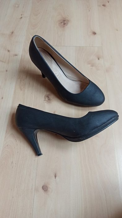 Obcasy czarne szpilki eleganckie 39