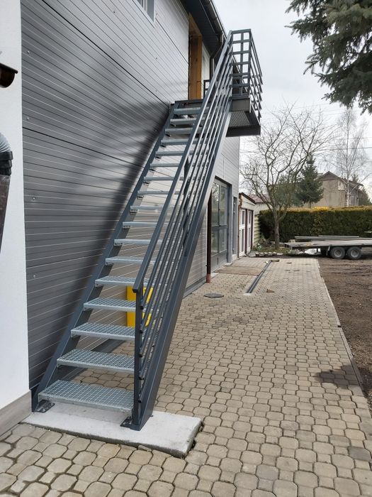 Balustrada panelowa pozioma ocynk ogniowy malowany