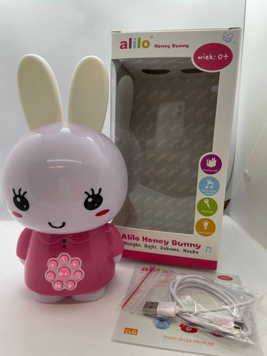 Króliczek Alilo Honey Bunny RÓŻOWY - OUTLET #AG6P25006OPL
