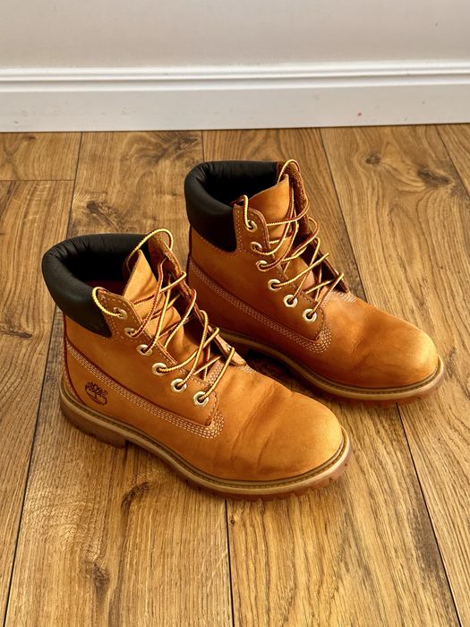 TIMBERLAND PREMIUM 6 INCH BOOT – klasyczny żółty, skóra, rozmiar 36, stan 5+