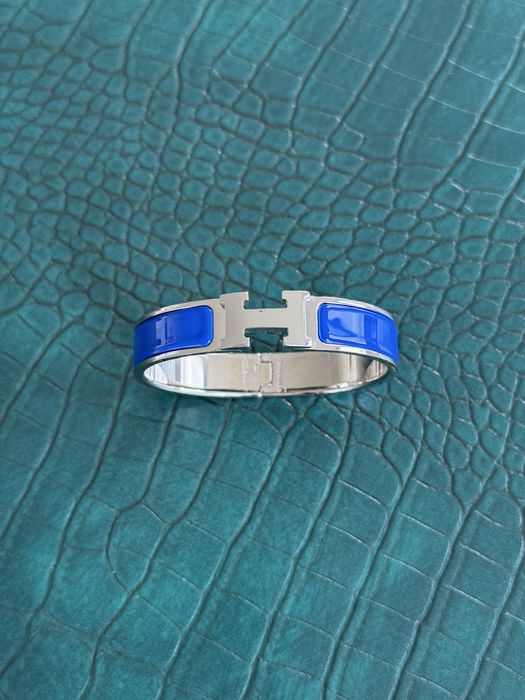 Hermes clic H bracelet оригінал Франція браслет синій