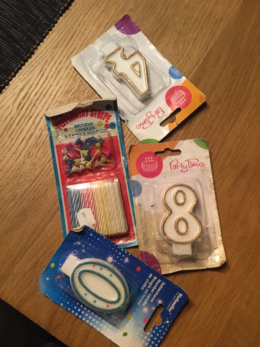 Zestaw świeczek do tortu- różne