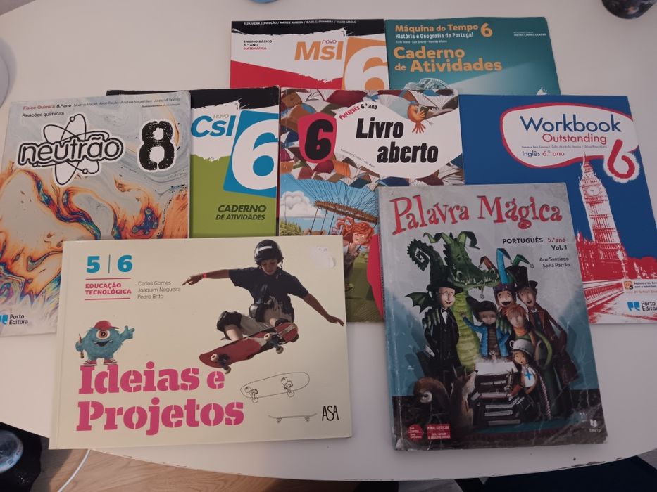 Cadernos de atividades vários anos