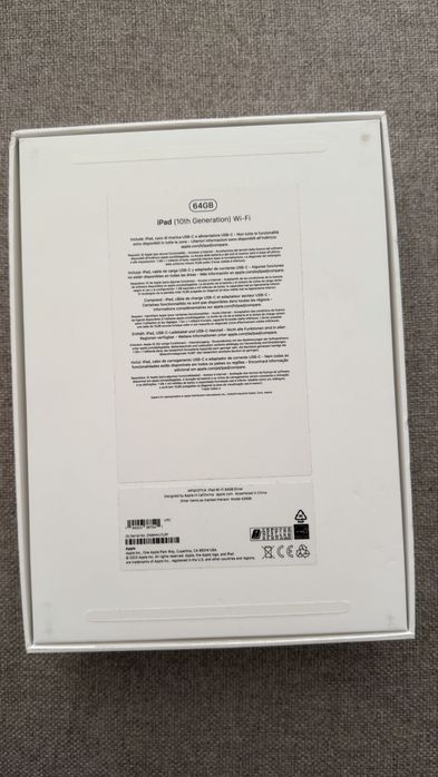 iPad 10ª Geração 10.9” 64GB Wi-Fi Prateado
