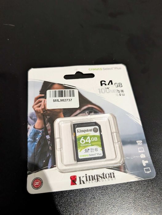 Карта пам'яті Kingston SD Canvas Select Plus 64 ГБ (SDS2/64GB)