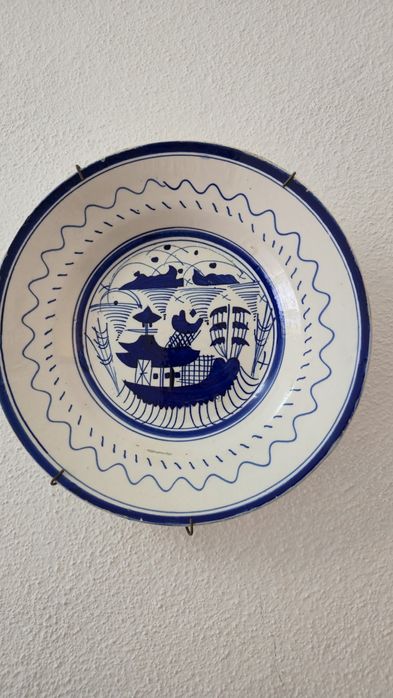 Prato faiança cerâmica