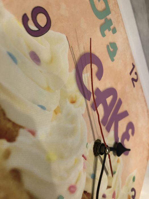 Zegar na ściane babeczki