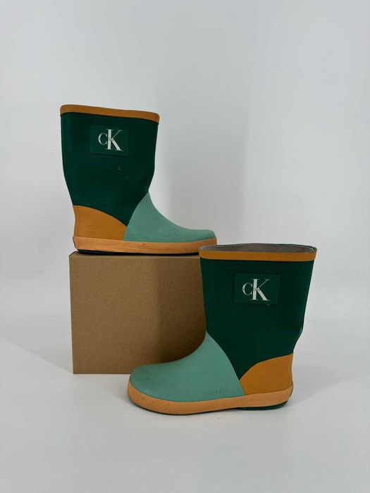 Calvin Klein ck kalosze gumiaki zielone 36 wodoodporne buty
